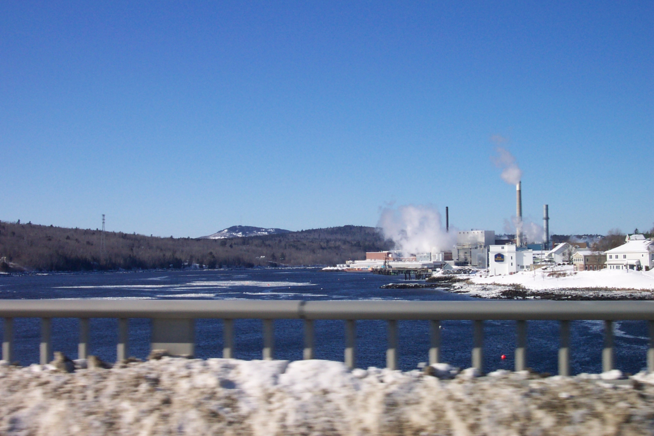 The paper mill at Bucksport from the Bucksport-Verona Bridge (Image credit: Casey Theberge) The paper mill at Bucksport from the Bucksport-Verona Bridge