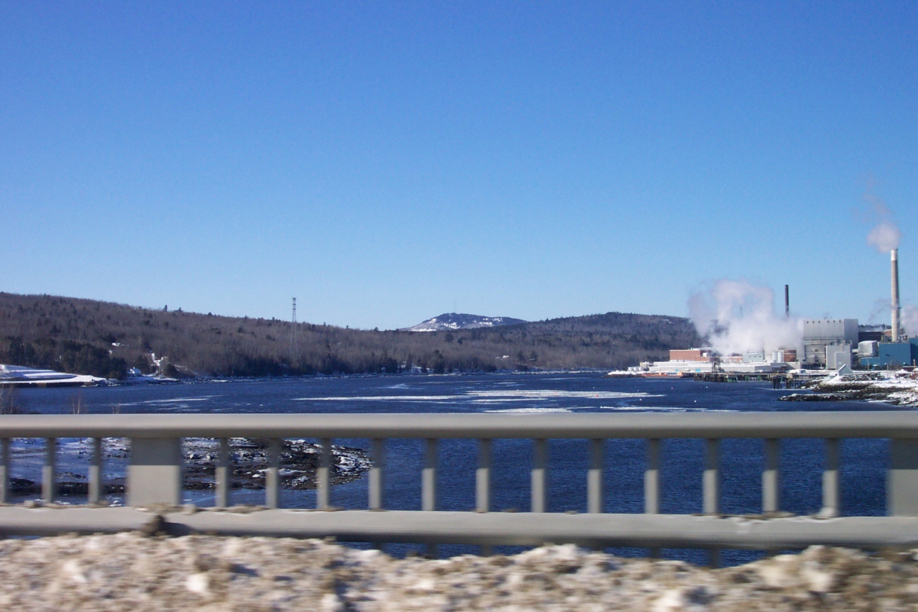 The paper mill at Bucksport from the Bucksport-Verona Bridge (Image credit: Casey Theberge) The paper mill at Bucksport from the Bucksport-Verona Bridge