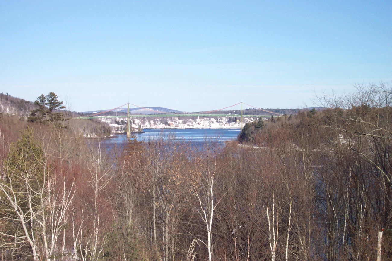 The Waldo-Hancock suspension bridge with Bucksport in thebackground (Image credit: Casey Theberge) The Waldo-Hancock suspension bridge with Bucksport in thebackground