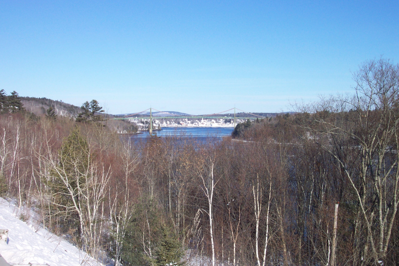 The Waldo-Hancock suspension bridge with Bucksport in thebackground (Image credit: Casey Theberge) The Waldo-Hancock suspension bridge with Bucksport in thebackground