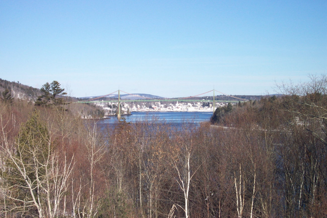 The Waldo-Hancock suspension bridge with Bucksport in thebackground (Image credit: Casey Theberge) The Waldo-Hancock suspension bridge with Bucksport in thebackground