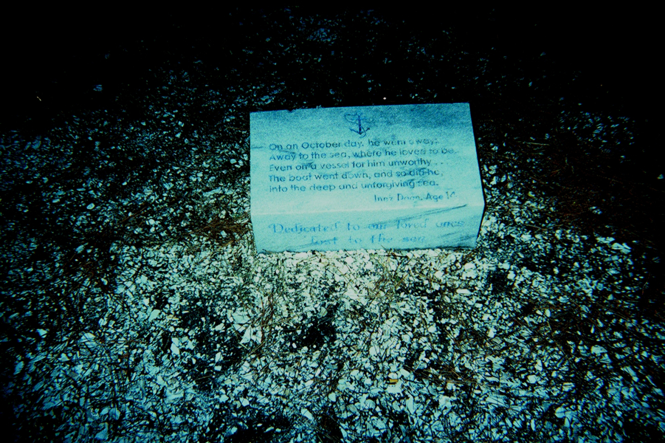 A poignant reminder of the dangers of the sea (Image credit: Captain Albert E. Theberge) A poignant reminder of the dangers of the sea