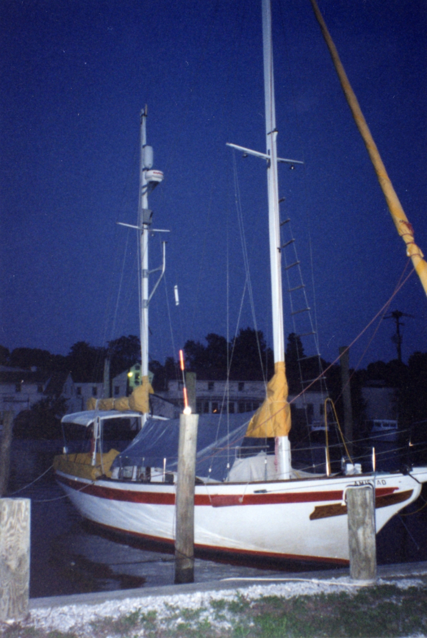 Sailboat at pier along the South River (Image credit: Mary Hollinger) Sailboat at pier along the South River
