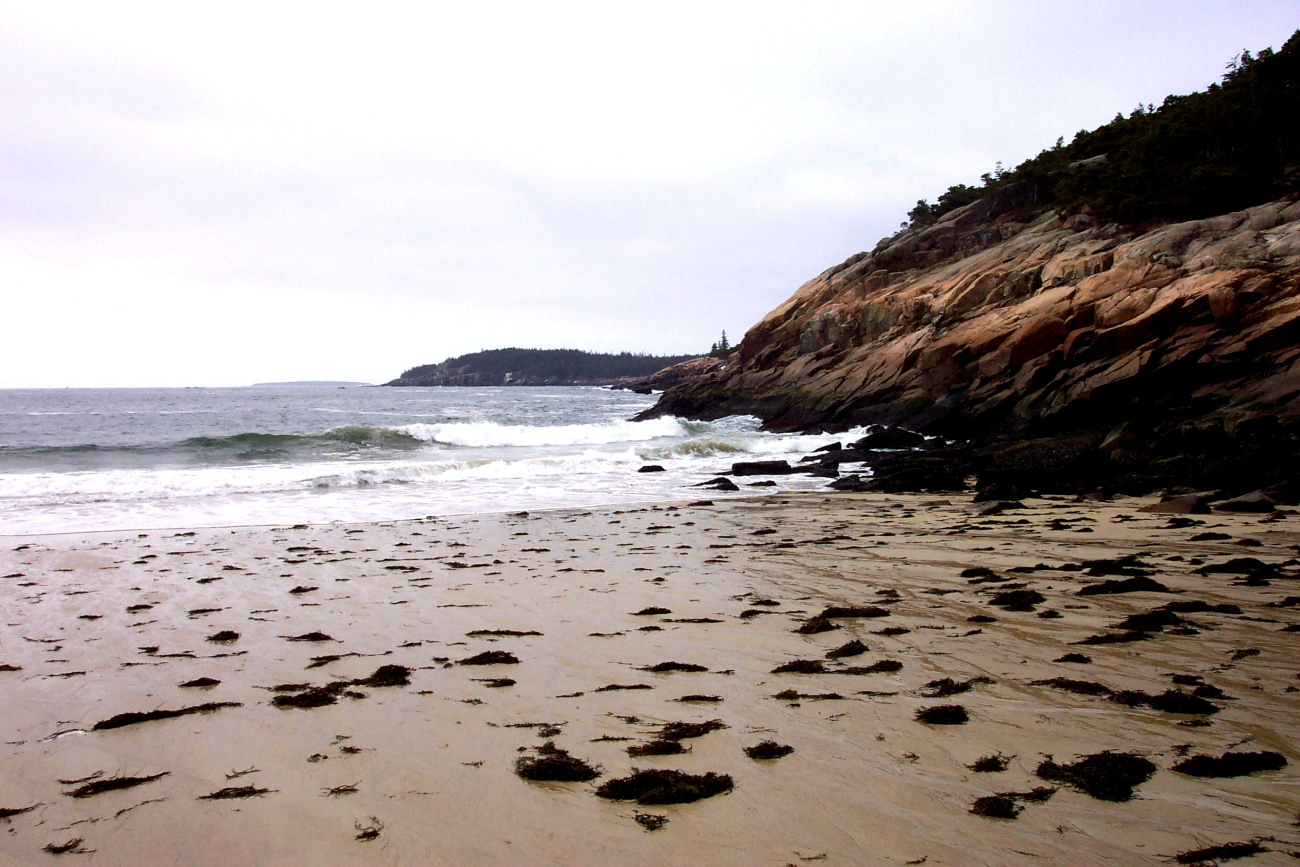 On the western side of Sand Beach looking south towards Thunder Hole area (Image credit: Captain Albert E. Theberge) On the western side of Sand Beach looking south towards Thunder Hole area