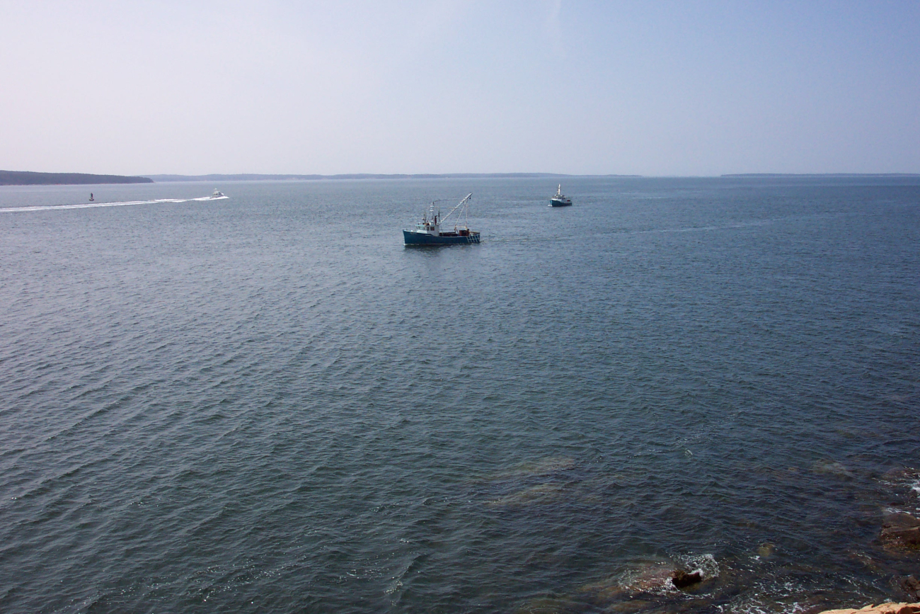 Lobster boats working off of Bass Harbor Head (Image credit: Captain Albert E. Theberge) Lobster boats working off of Bass Harbor Head