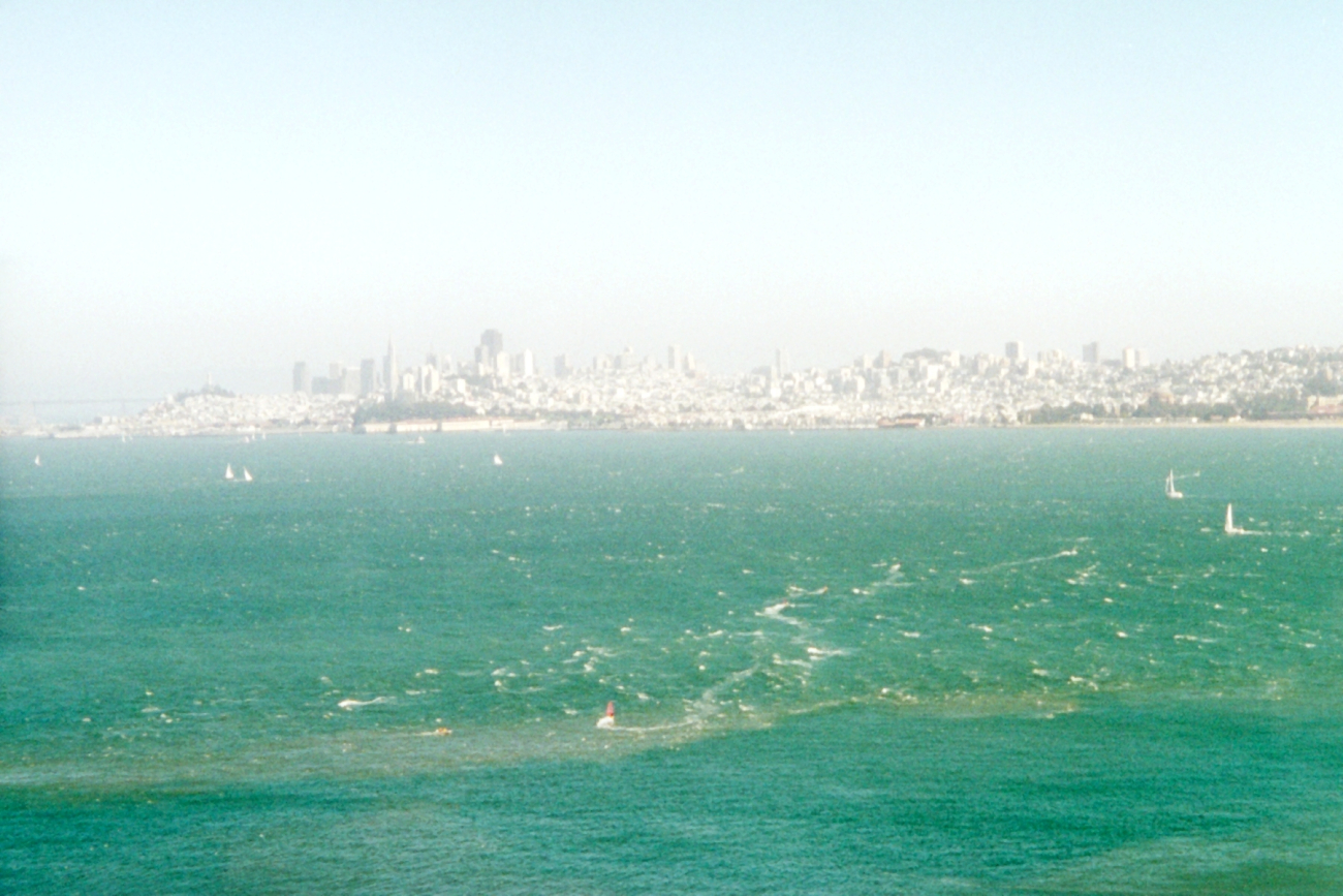 San Francisco Bay tide rips as seen from the Marin side of the Golden Gate (Image credit: Julia Brownlee) San Francisco Bay tide rips as seen from the Marin side of the Golden Gate