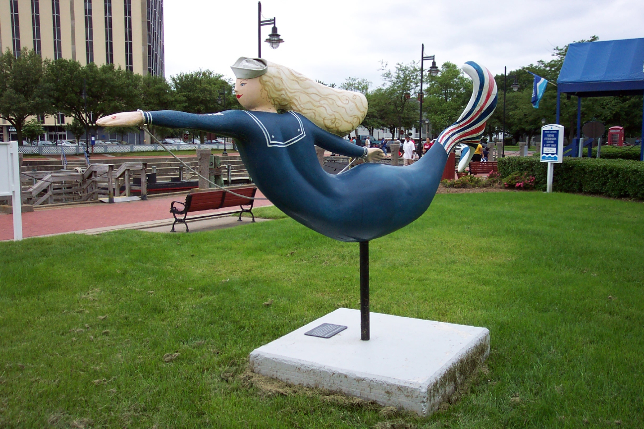 A Portsmouth sailor mermaid (Image credit: Captain Albert E. Theberge) A Portsmouth sailor mermaid