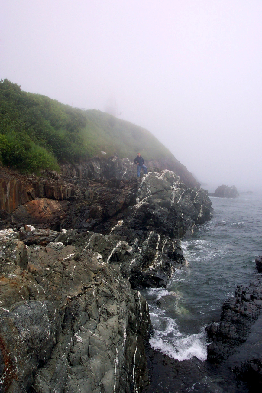 Rock-hopping below the lighthouse at West Quoddy Head (Image credit: Captain Albert E. Theberge) Rock-hopping below the lighthouse at West Quoddy Head