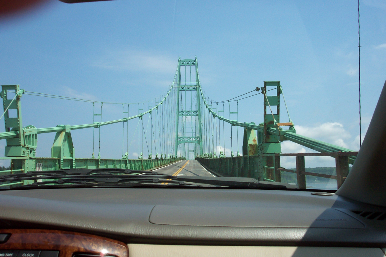 Heading over the Deer Isle suspension bridge on the way to Deer Isle (Image credit: Captain Albert E. Theberge) Heading over the Deer Isle suspension bridge on the way to Deer Isle