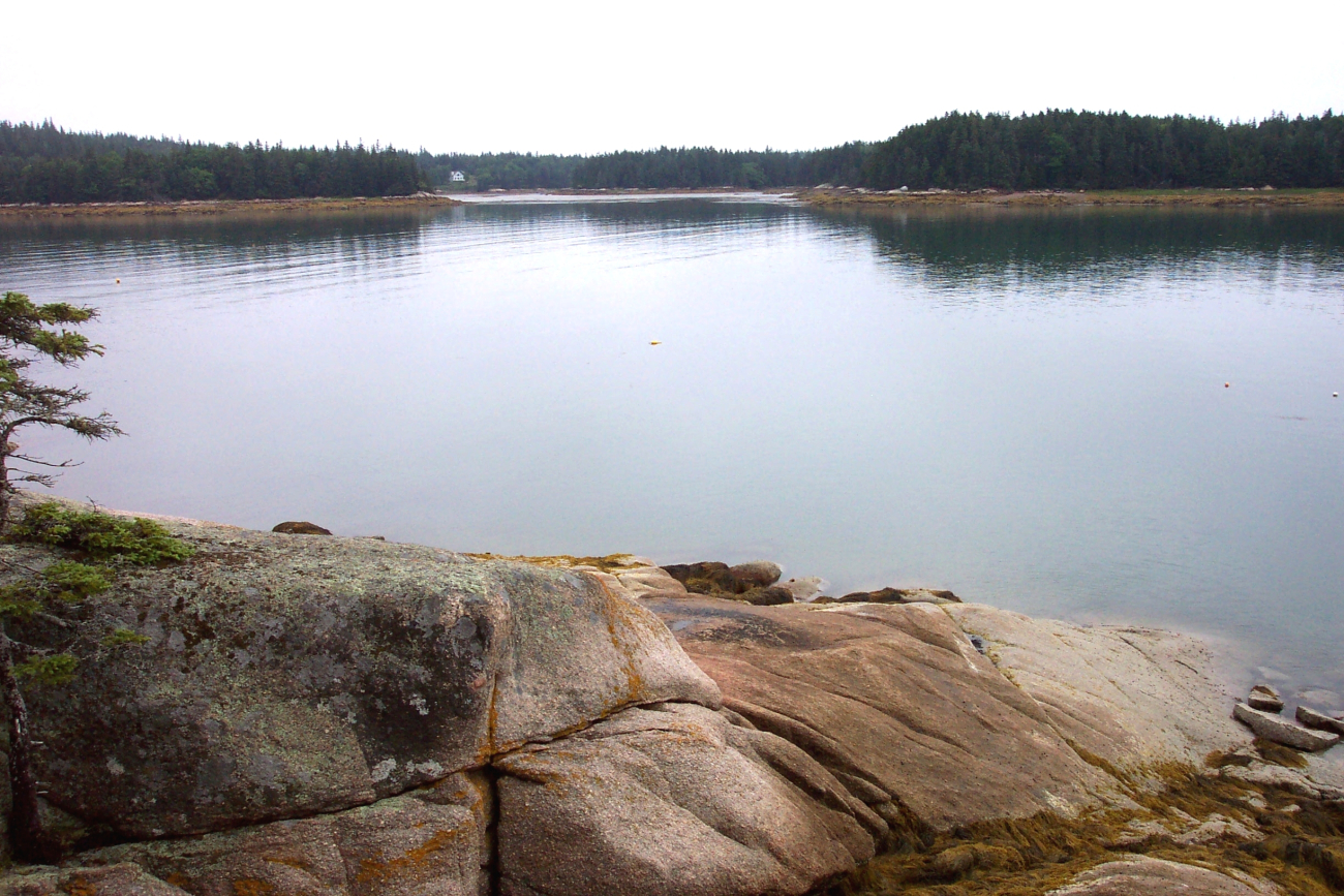 Granite shoreline, still waters, and a few lobster floats (Image credit: Captain Albert E. Theberge) Granite shoreline, still waters, and a few lobster floats