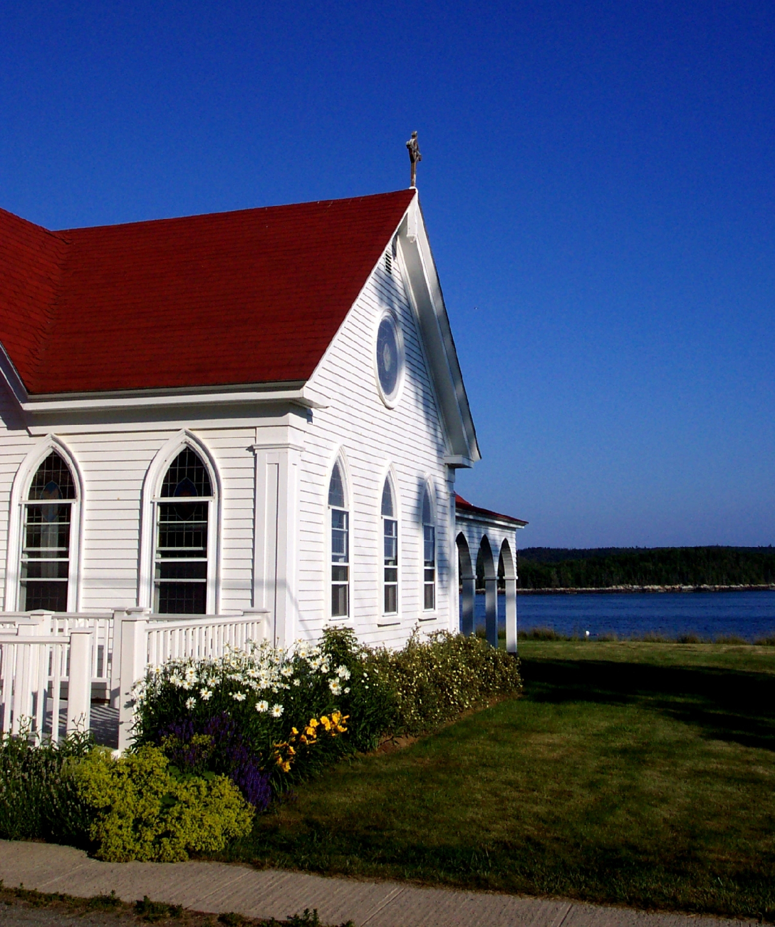 An oceanside church at Castine (Image credit: Captain Albert E. Theberge) An oceanside church at Castine