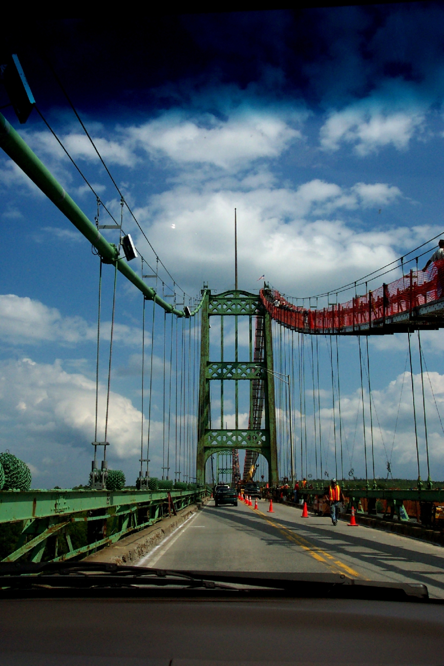 The Waldo-Hancock Bridge at Bucksport crossing over upper Penobscot Bay (Image credit: Captain Albert E. Theberge) The Waldo-Hancock Bridge at Bucksport crossing over upper Penobscot Bay