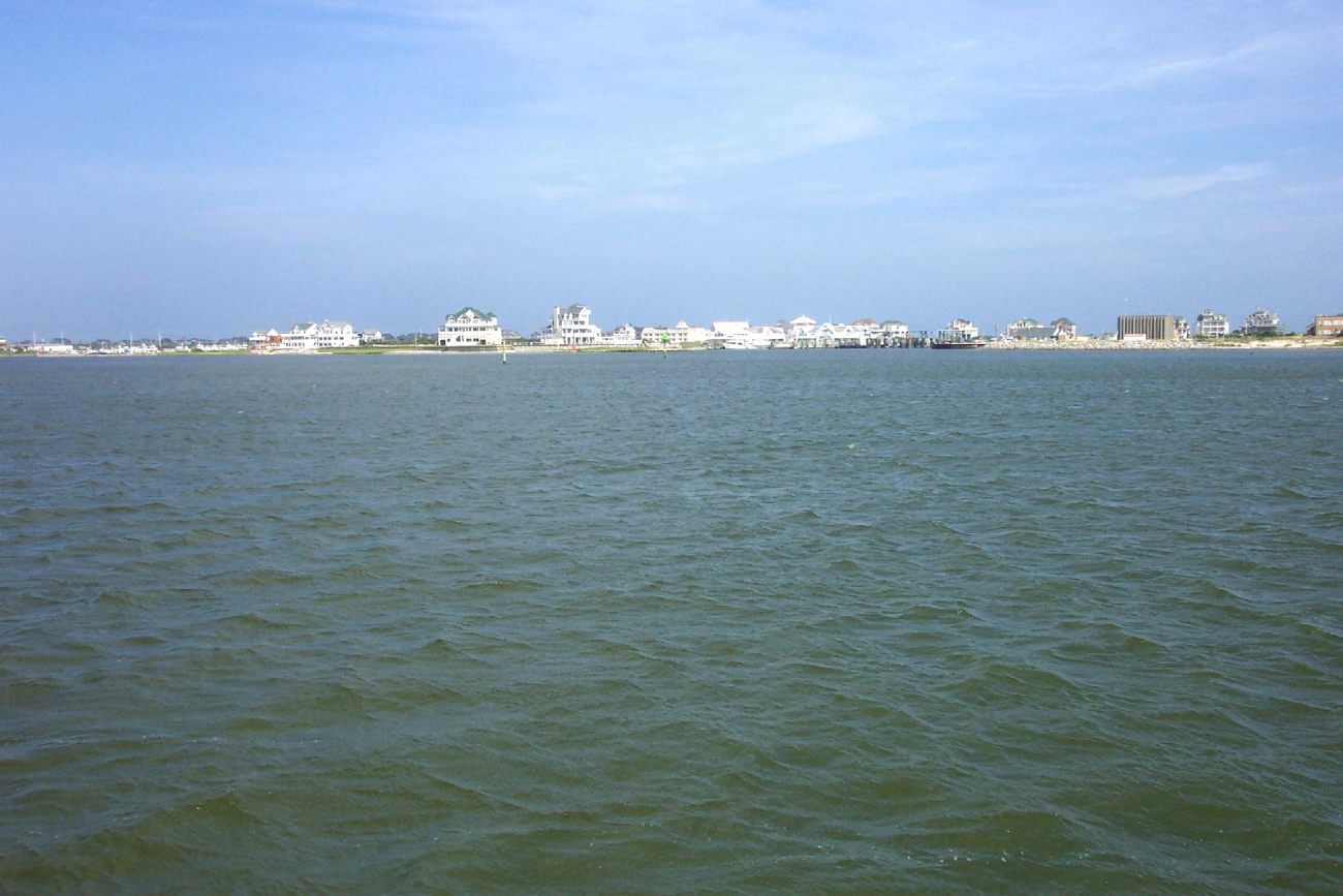The town of Hatteras as seen from the Pamlico Sound side of HatterasIsland (Image credit: Captain Albert E. Theberge) The town of Hatteras as seen from the Pamlico Sound side of HatterasIsland