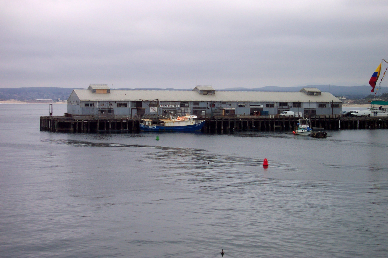 A scene reminiscent of a Steinbeck novel - the fishing vessel LUCKY tied up at a commercial wharf at Monterey (Image credit: Captain Albert E. Theberge) A scene reminiscent of a Steinbeck novel - the fishing vessel LUCKY tied up at a commercial wharf at Monterey