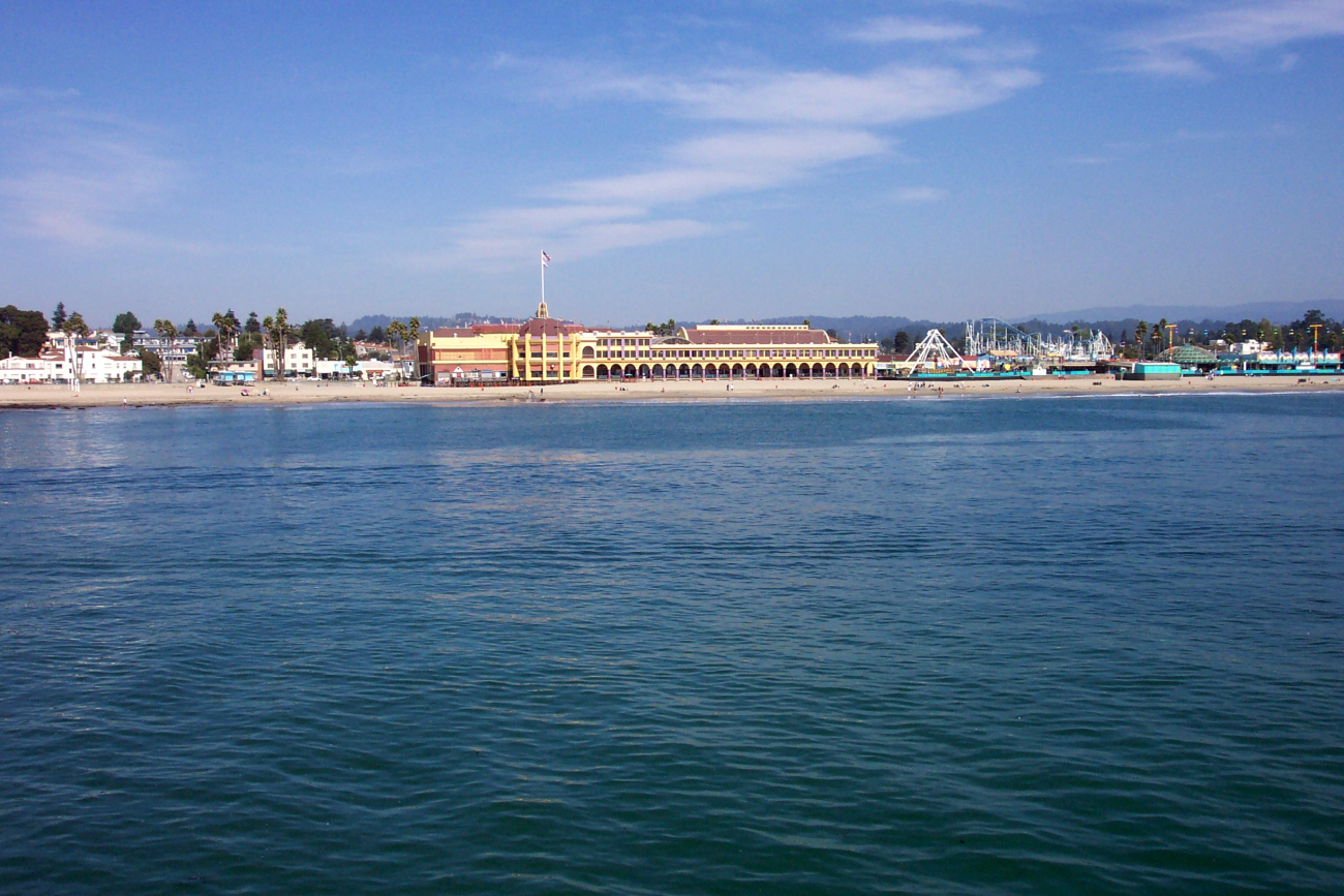 Coconut Grove and the Santa Cruz Boardwalk as seen from the Santa Cruz wharf (Image credit: Captain Albert E. Theberge) Coconut Grove and the Santa Cruz Boardwalk as seen from the Santa Cruz wharf