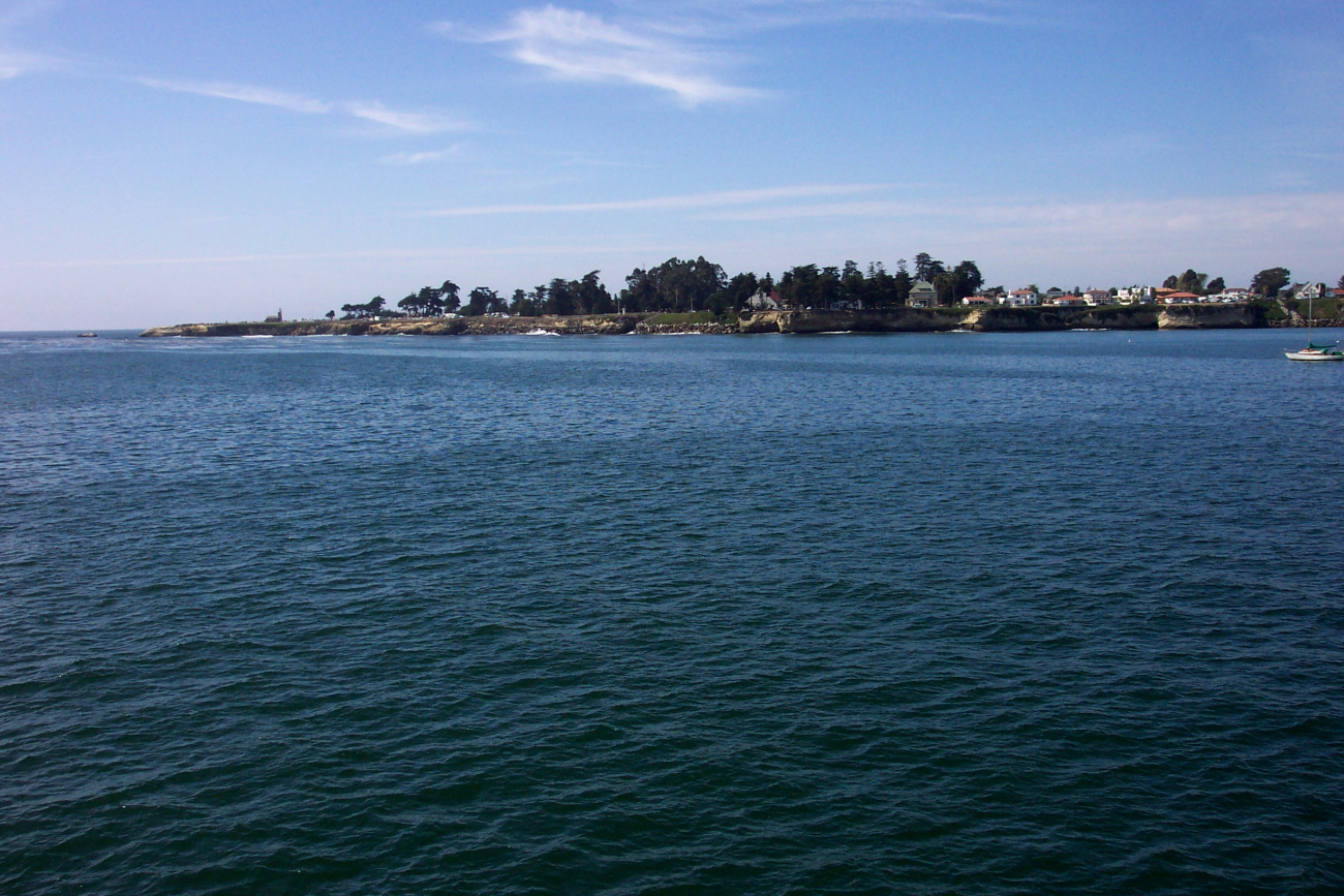 Santa Cruz Lighthouse Point, Steamers Land, and West Cliff Drive as seen fromthe Santa Cruz Wharf (Image credit: Captain Albert E. Theberge) Santa Cruz Lighthouse Point, Steamers Land, and West Cliff Drive as seen fromthe Santa Cruz Wharf