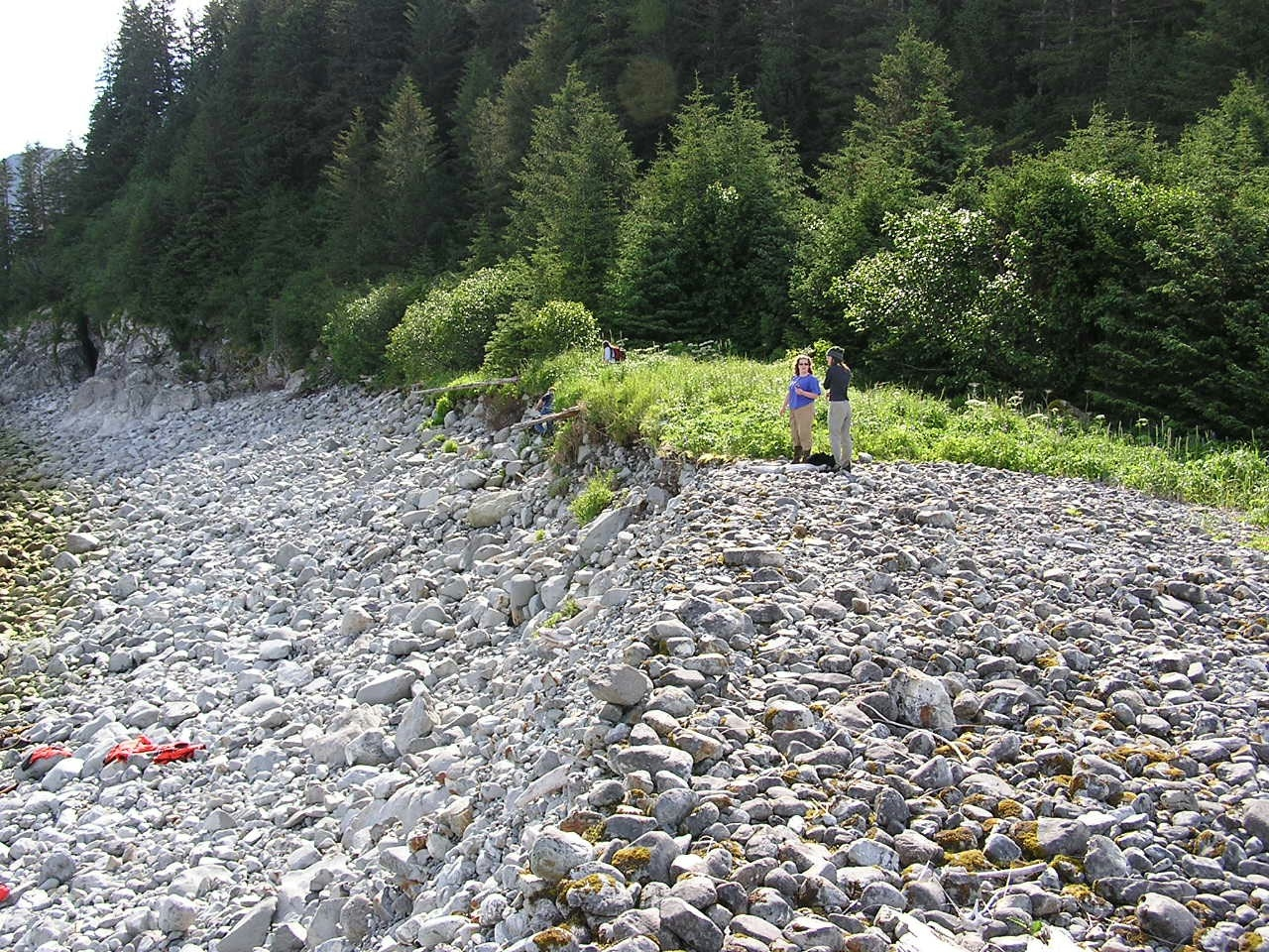 Cobble beach at Elrington Point (Image credit: Lieutenant (j.g.) Steve Snow) Cobble beach at Elrington Point
