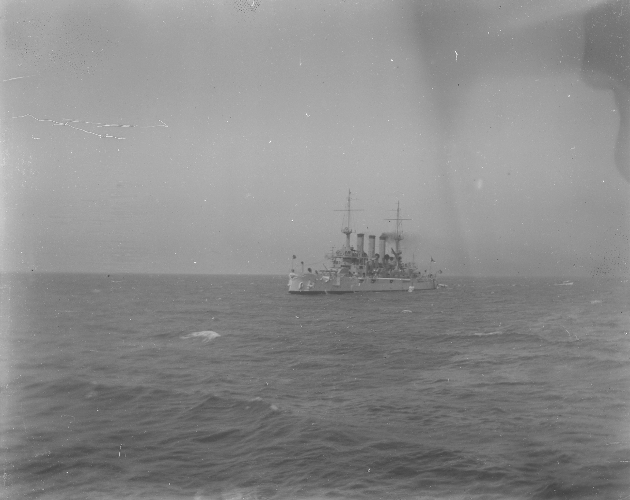 USS CONNECTICUT anchored offshore from Santa Cruz, early May, 1908 (Image credit: Collection of Capt. A. Theberge) USS CONNECTICUT anchored offshore from Santa Cruz, early May, 1908