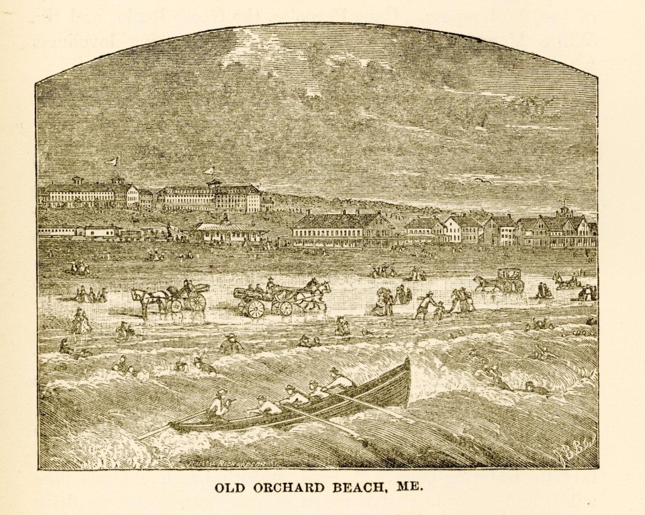 Old Orchard Beach as seen in The History of Maine by John C line3134.jpg Old Orchard Beach as seen in The History of Maine by John C