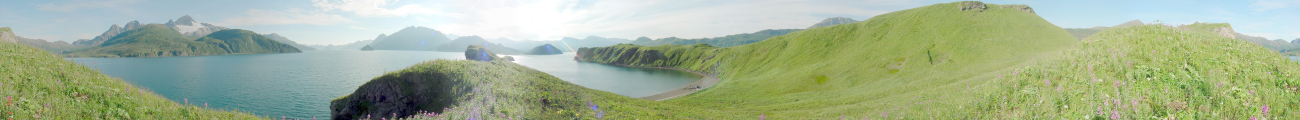 Panoramic view from Gunnysack Island of Kuiutka Bay, western Alaska Peninsula (Image credit: Lieutenant (j.g.) Steve Snow) Panoramic view from Gunnysack Island of Kuiutka Bay, western Alaska Peninsula