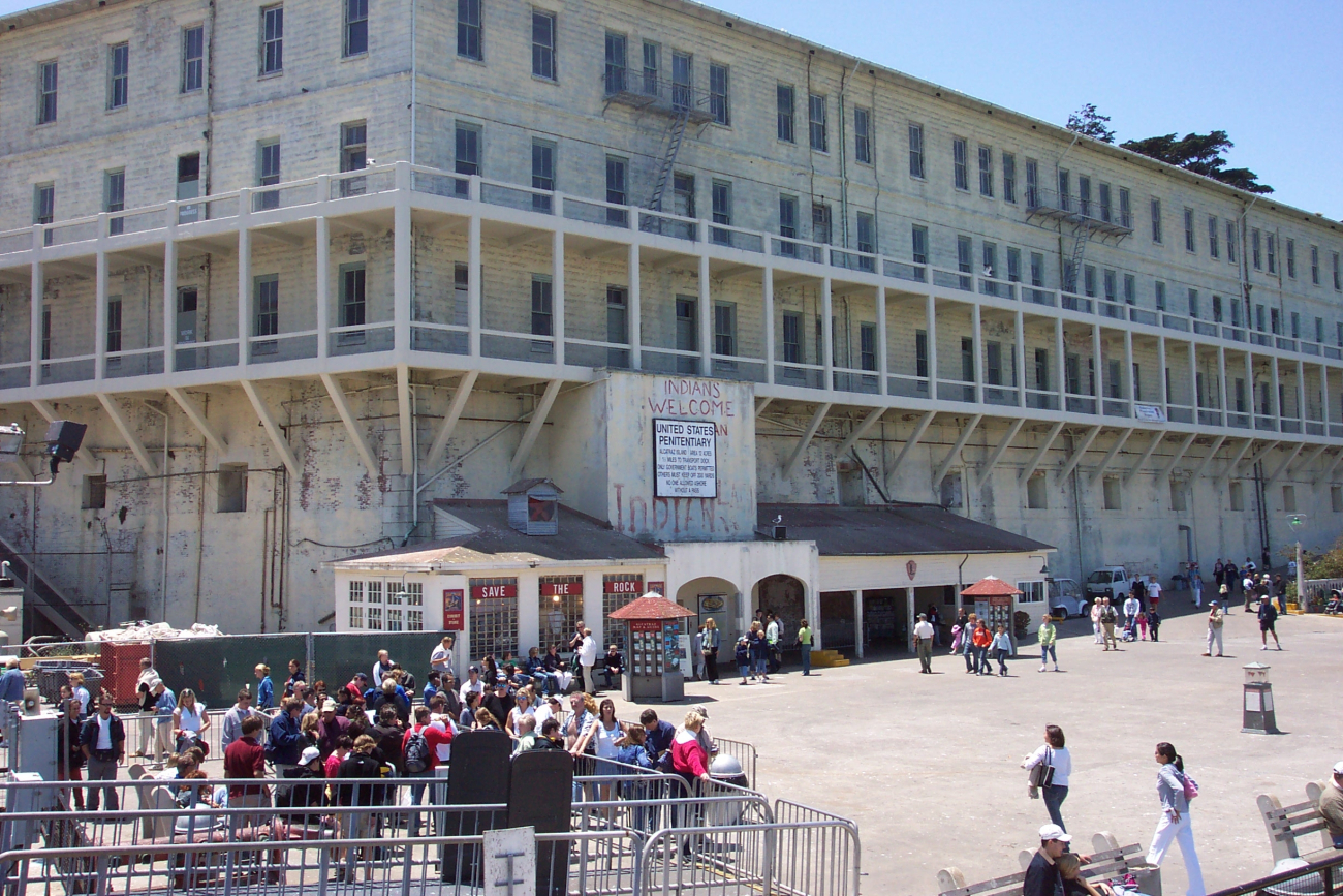 The disembarkation pier at Alcatraz (Image credit: Captain Albert E. Theberge) The disembarkation pier at Alcatraz