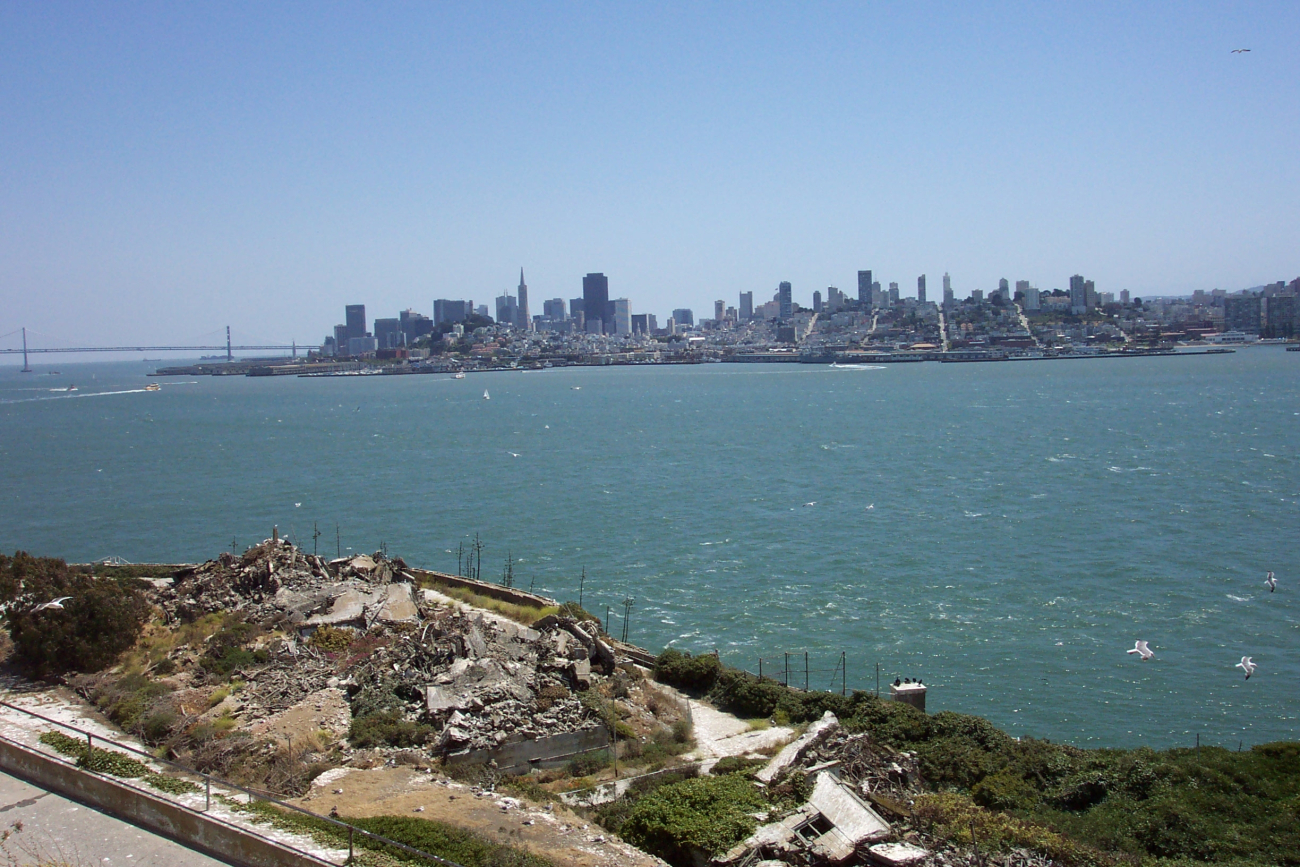 The San Francisco skyline from Alcatraz (Image credit: Captain Albert E. Theberge) The San Francisco skyline from Alcatraz