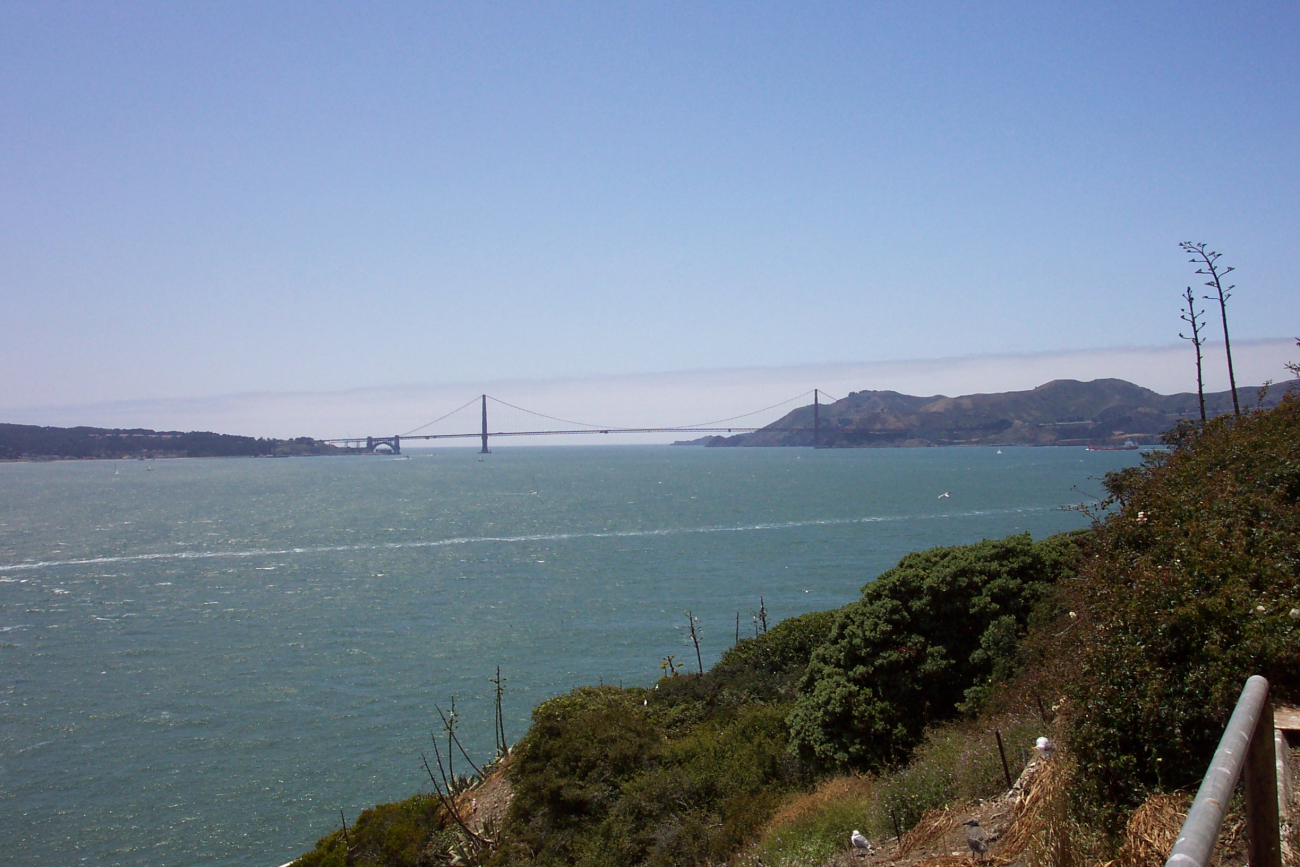The San Francisco skyline from Alcatraz