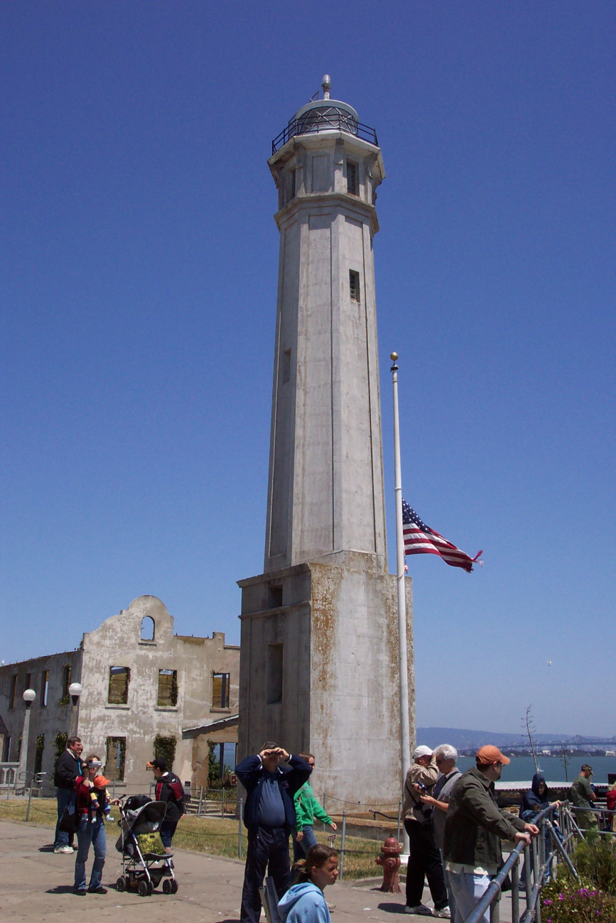 The Alcatraz lighthouse (Image credit: Captain Albert E. Theberge) The Alcatraz lighthouse