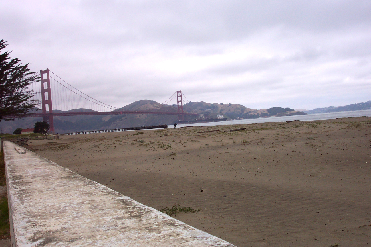 A ship passing under the Golden Gate Bridge (Image credit: Captain Albert E. Theberge) A ship passing under the Golden Gate Bridge