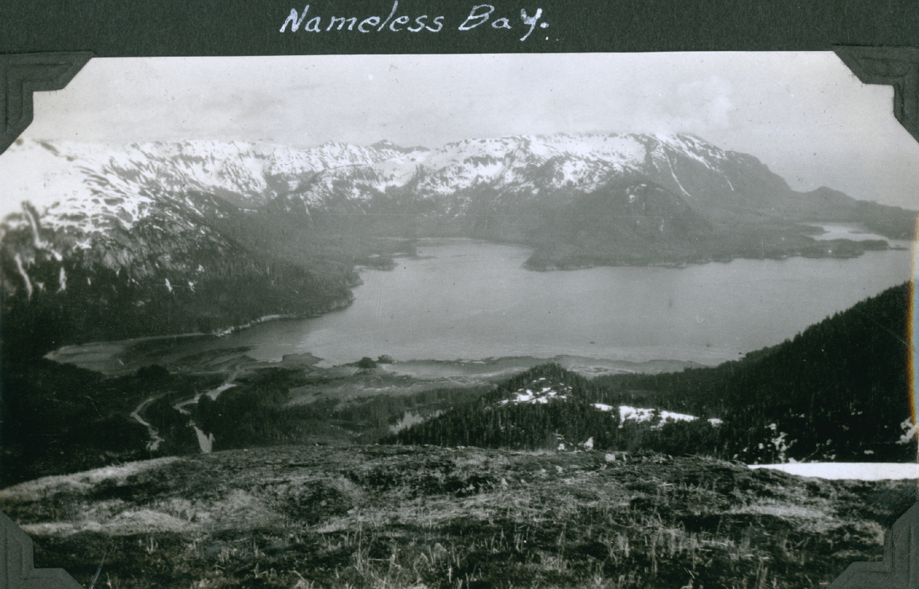 Nameless Bay - possibly indicates a local name (there is a Nameless Island inthe vicinity of Sitka) or possibly just not a named bay