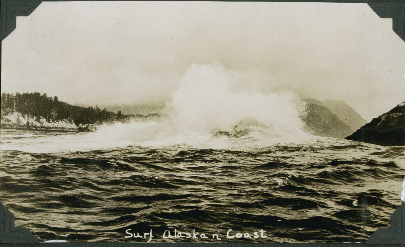 Surf breaking on the outer coast (Image credit: Family of Commander Leonard C. Johnson, USC&GS;) Surf breaking on the outer coast