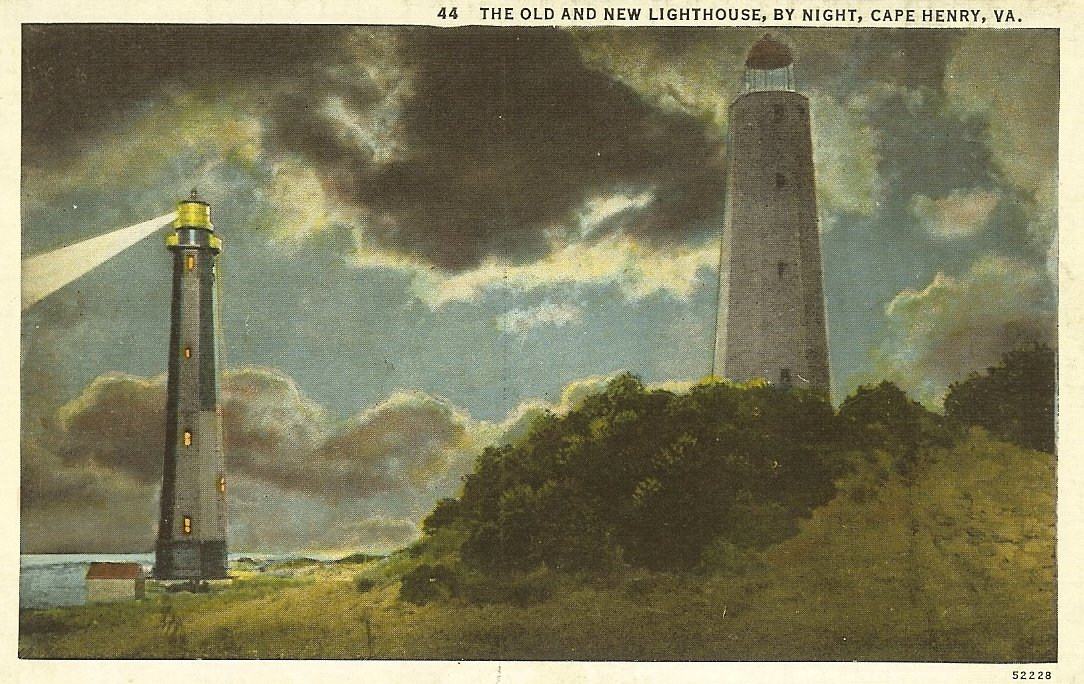 The old and new lighthouse at Cape Henry (Image credit: Collection of Elinor Dewire, Sentinel Publications) The old and new lighthouse at Cape Henry