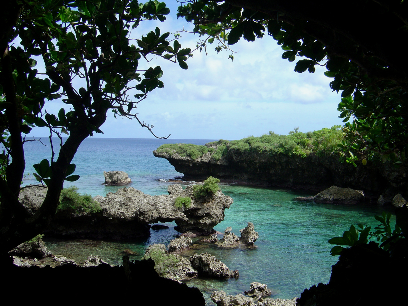 Eroded and undercut coral on the coast of Guam make a unique rock garden (Image credit: David Burdick) Eroded and undercut coral on the coast of Guam make a unique rock garden
