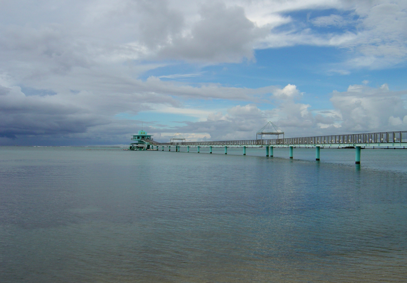 Tourist pier and tower on Guam (Image credit: David Burdick) Tourist pier and tower on Guam