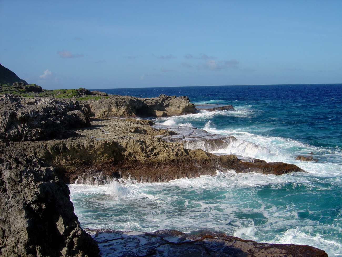A dramatic meeting of land and sea on the Guam coastline (Image credit: David Burdick) A dramatic meeting of land and sea on the Guam coastline