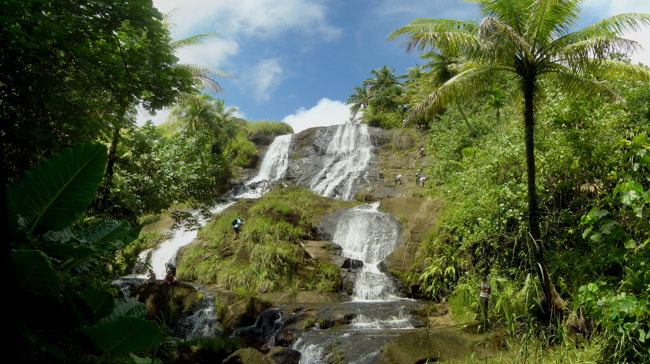 Inajaran Falls in the interior of Guam (Image credit: David Burdick) Inajaran Falls in the interior of Guam