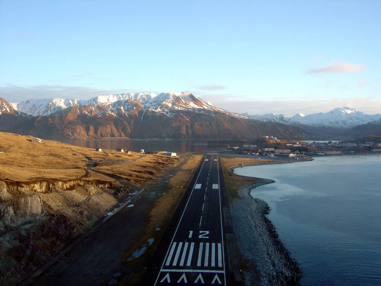 Dutch harbor runway ahead on final approach (Image credit: Doug Helton) Dutch harbor runway ahead on final approach