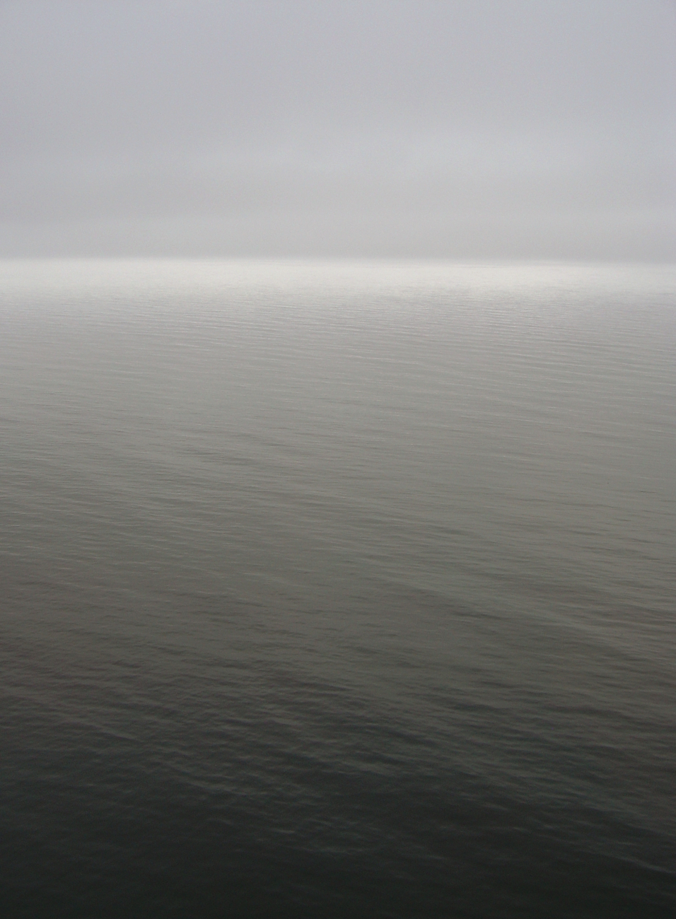 Calm seas and overcast sky
