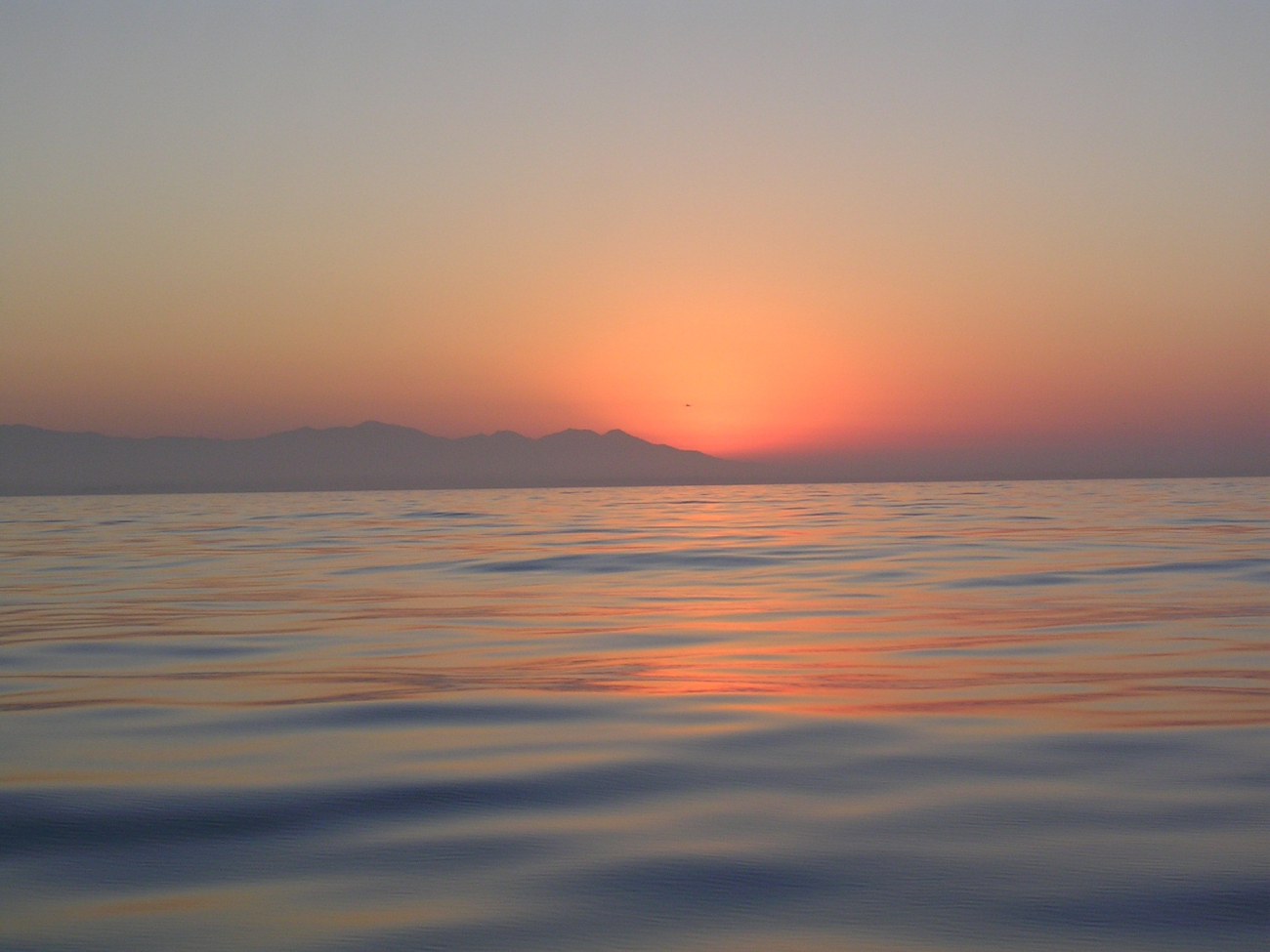 Sunrise as seen from the contract fishery research vessel SEAHORSE (Image credit: Jim Benante) Sunrise as seen from the contract fishery research vessel SEAHORSE