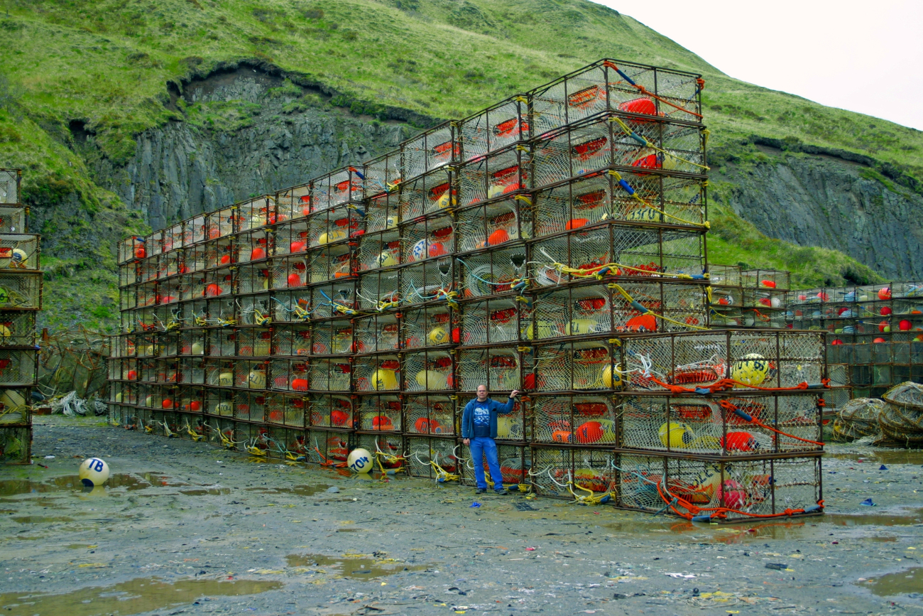 King crab pots stored till the crabbing season in Kodiak (Image credit: David Csepp) King crab pots stored till the crabbing season in Kodiak