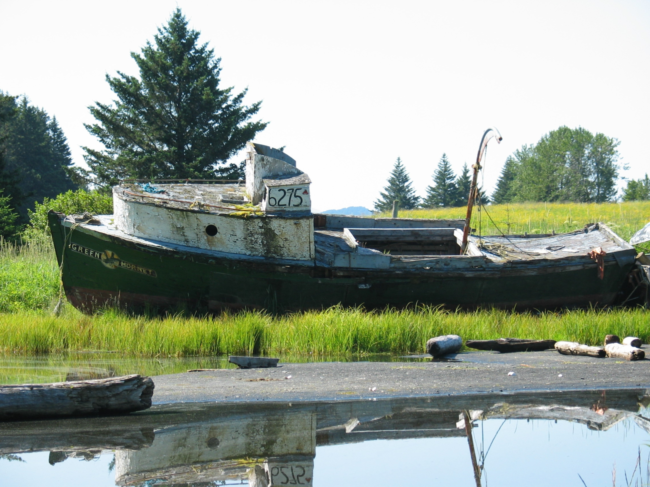 Derelict fishing vessel, the Green Hornet deserted in a quiet Kodiak bay (Image credit: Collection of Frank Cantelas, NOAA/OAR/OER | John Adams) Derelict fishing vessel, the Green Hornet deserted in a quiet Kodiak bay