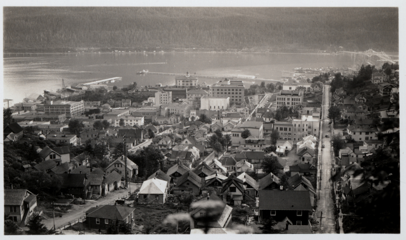 A view of the city center of Juneau (Image credit: Collection of Vice Admiral H. Arnold Karo) A view of the city center of Juneau
