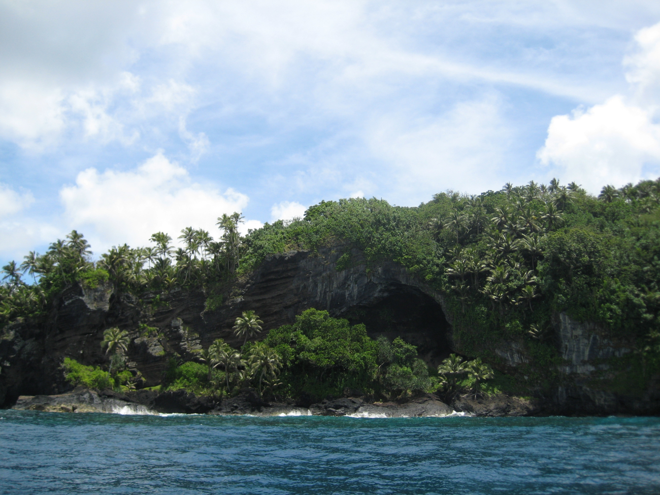 A large cave in the lava formation at Larsen's Bay (Image credit: Dr. Matt Kendall) A large cave in the lava formation at Larsen's Bay