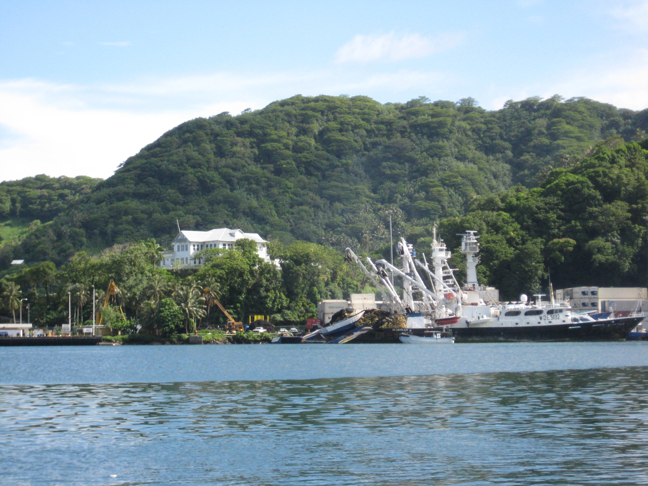 Mountains surrounding Pago Pago Harbor