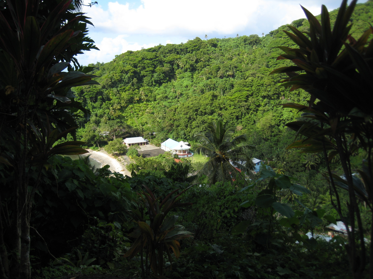 A small village squeezed between mountain and sea on the western coast (Image credit: Dr. Matt Kendall) A small village squeezed between mountain and sea on the western coast