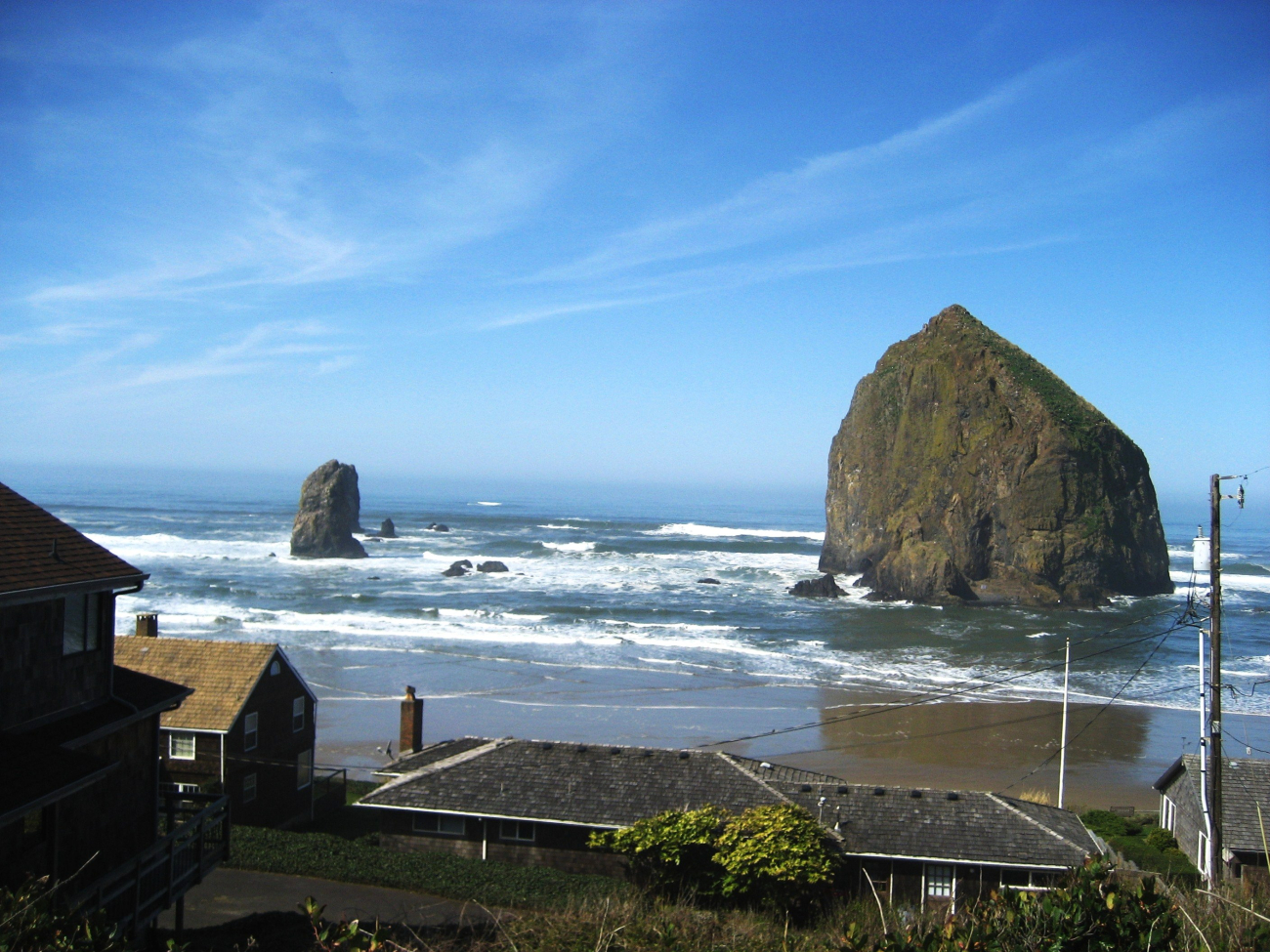 Haystack Rock at high tide at Cannon Beach (Image credit: Michael Theberge) Haystack Rock at high tide at Cannon Beach