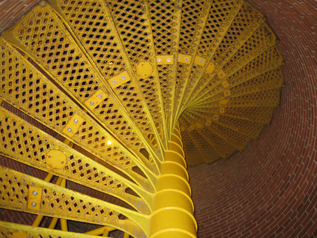 The spiral staircase going to the top of Barnegat Lighthouse (Image credit: Captain Albert Theberge) The spiral staircase going to the top of Barnegat Lighthouse