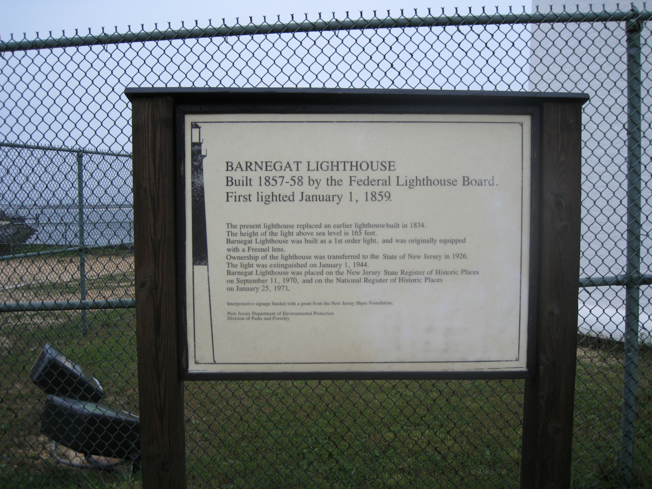 History of Barnegat Lighthouse - first illuminated January 1, 1859 (Image credit: Captain Albert Theberge) History of Barnegat Lighthouse - first illuminated January 1, 1859