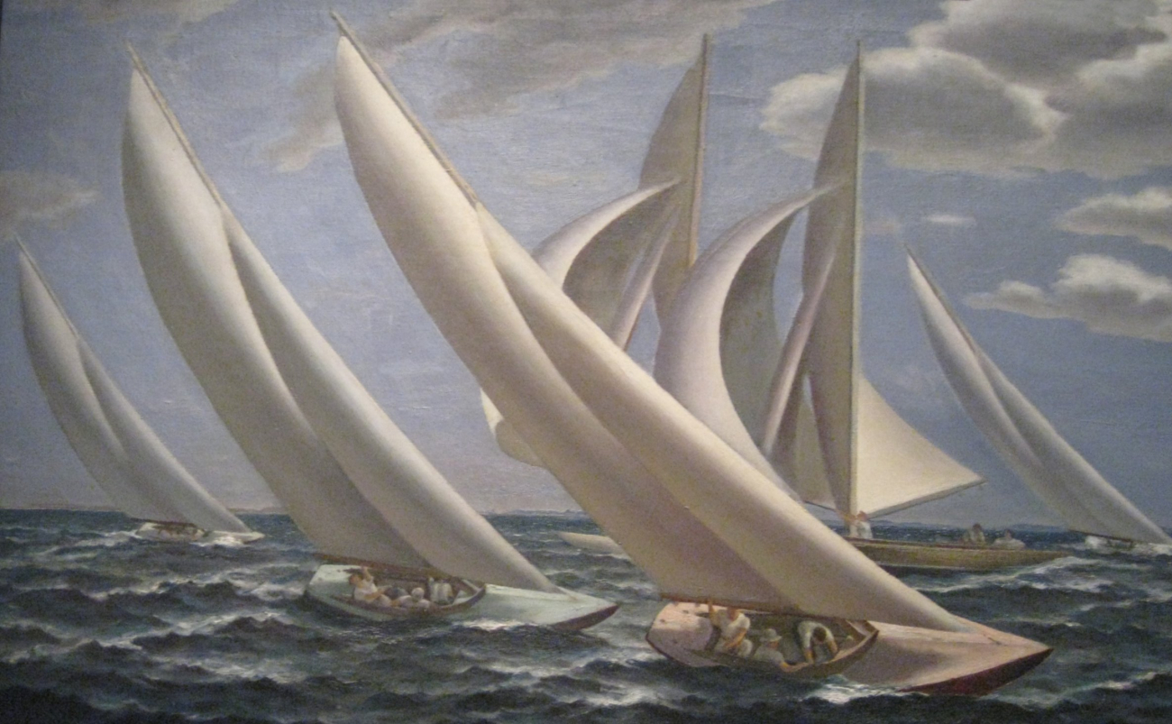 Racing by Gerald Sargent Foster 1934 (Image credit: Captain Albert E. Theberge) Racing by Gerald Sargent Foster 1934