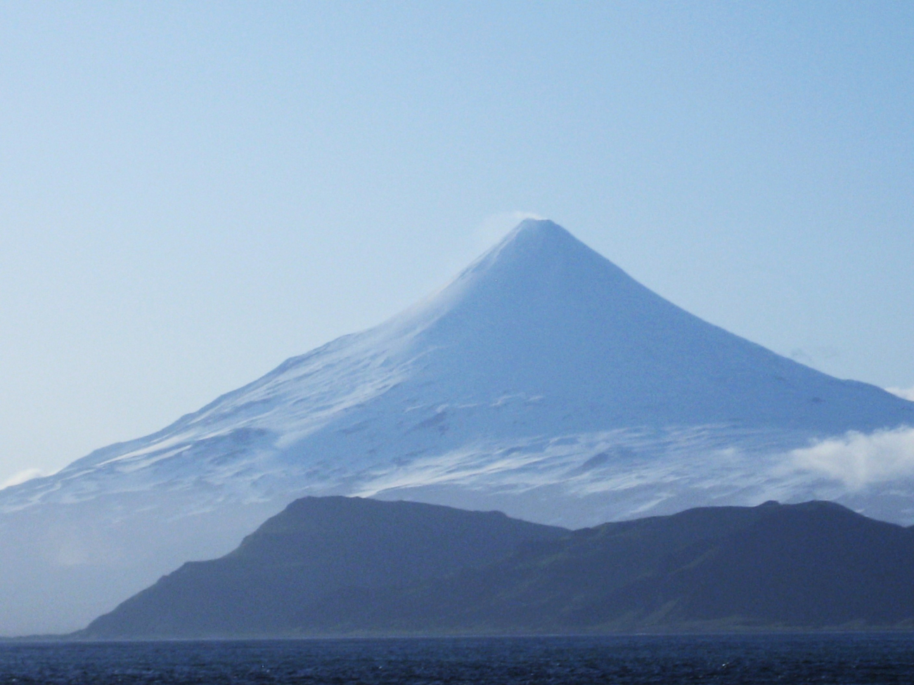 Shishaldin Volcano, the highest volcano in the Aleutian Islands (Image credit: Second Mate Michael Theberge) Shishaldin Volcano, the highest volcano in the Aleutian Islands